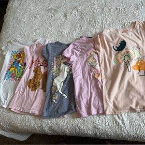 Lot of 5 Girls Graphic T-shirts